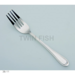 Twin Fish ช้อนส้อมลาย 3611 นาคราช – ส้อมเค้ก