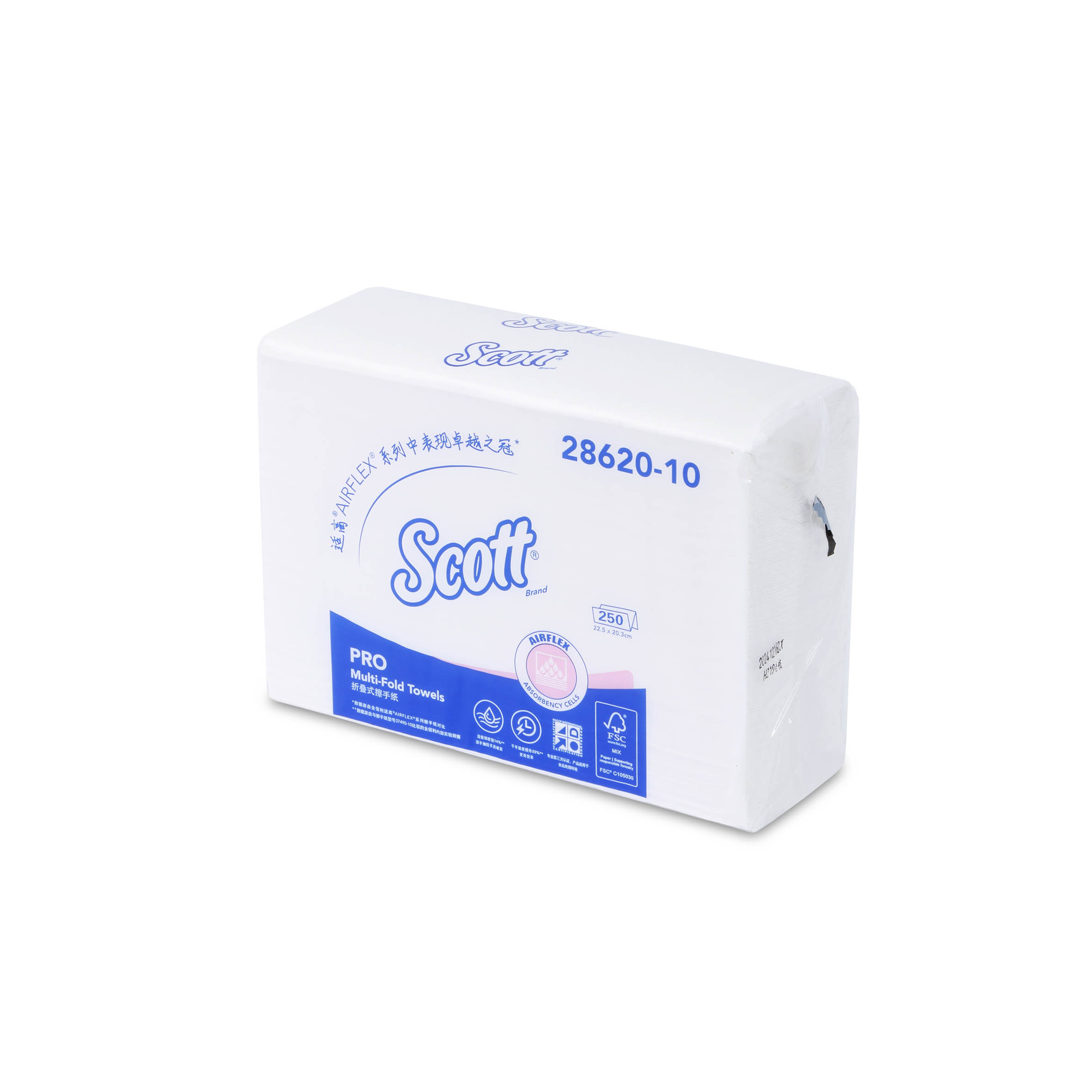 Kimberly Clark - กระดาษเช็ดมือแผ่น SCOTT AIRFLEX M-FOLD