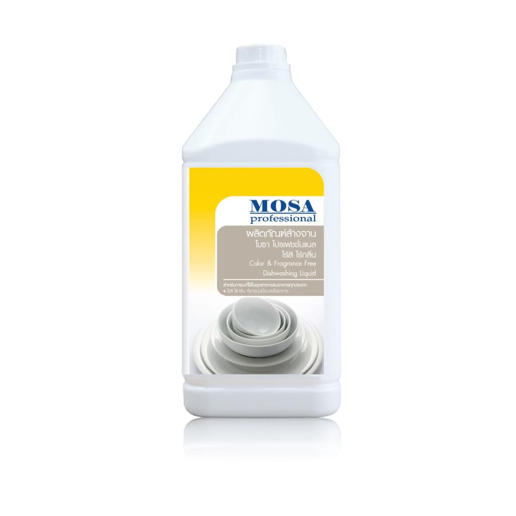 Mosa น้ำยาล้างจานไร้สีไร้กลิ่น 3.8 ลิตร