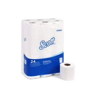 Kimberly Clark – กระดาษชำระม้วนเล็ก Scott Essential SRT Bath 96 ม้วน 17 เมตร