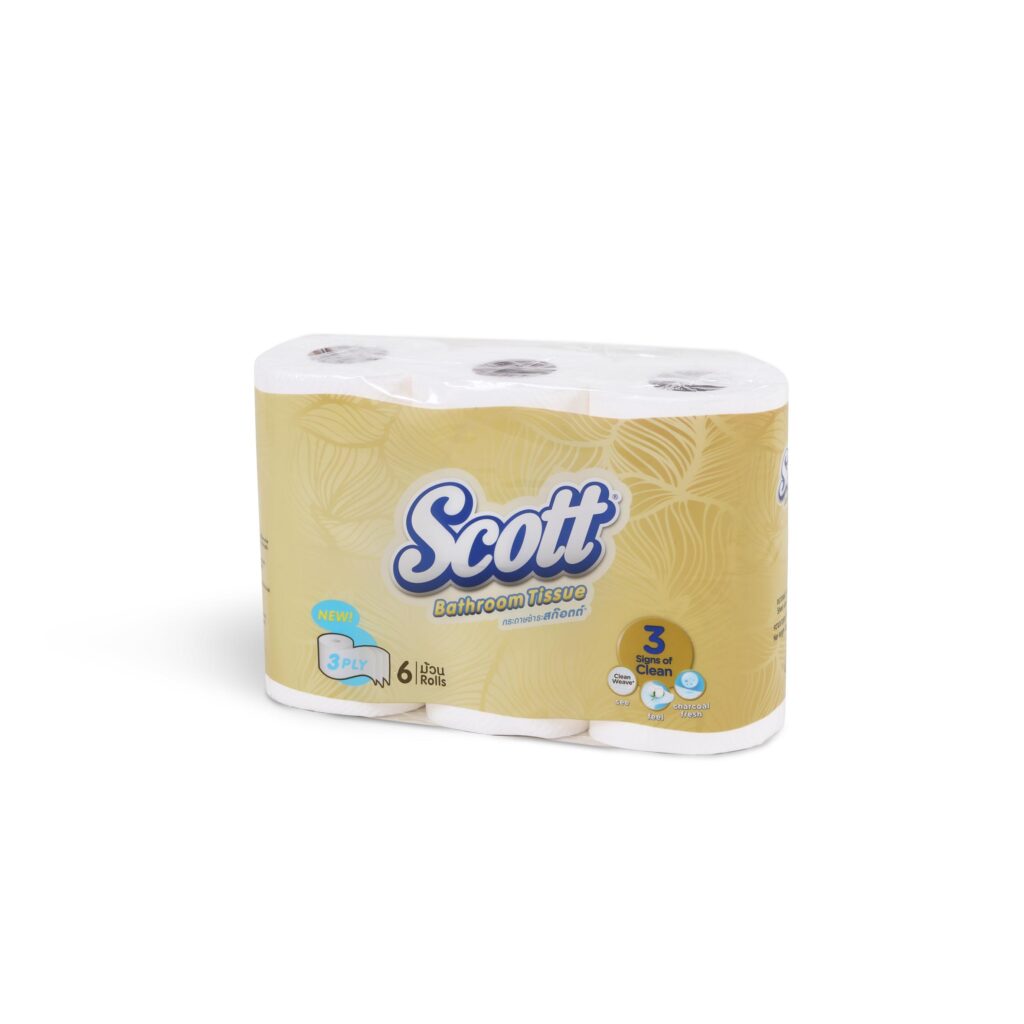 Kimberly Clark – กระดาษชำระม้วนเล็ก Scott SRT Bath 3 Ply